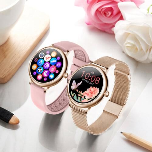 Women Men Smartwatch CF80 Strap Heart Rate Monitoring Menstrual Period HD Bluetooth Full Screen Smart Watch For Android IOS 2021