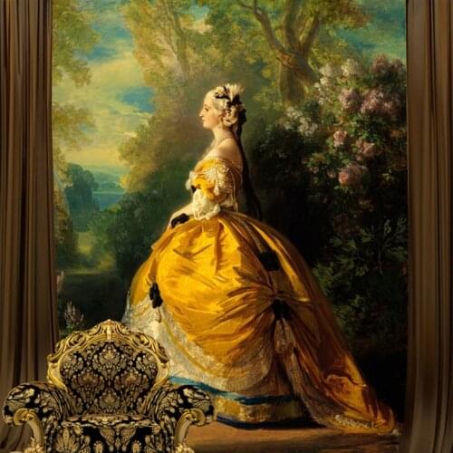 Modern Custom 3D Oli Paingting Mural Wallpaper European Royal Character Oil Painting Decoration For Living Room Bedroom Entrance