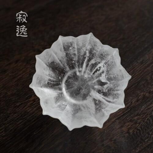 Frozen burning glass tea cup high-grade large, kung fu tea zen hat to bowl master cup of tea tea cup