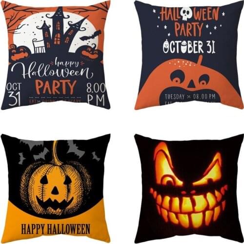 Halloween Decoration for Home Cartoon Pumpkin Bat Ghost Pillowcase Halloween Party Supplies Accessories Halloween Ornament