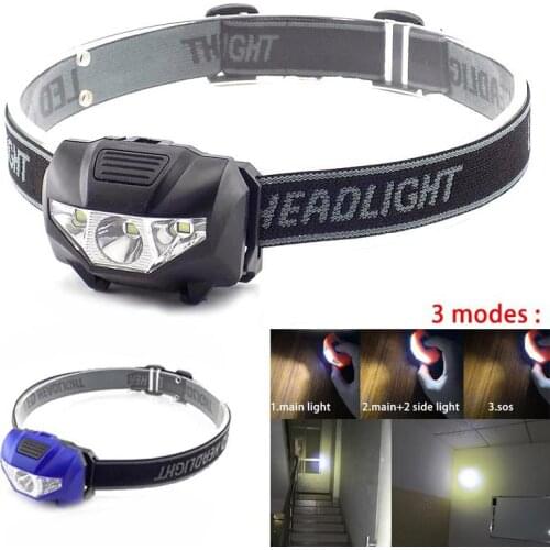 Bright Mini AAA LED Headlamp Flashlight Head Light Lamp Torches Hoofdlamp Lampe Headlight Lantern for Camping Fishing