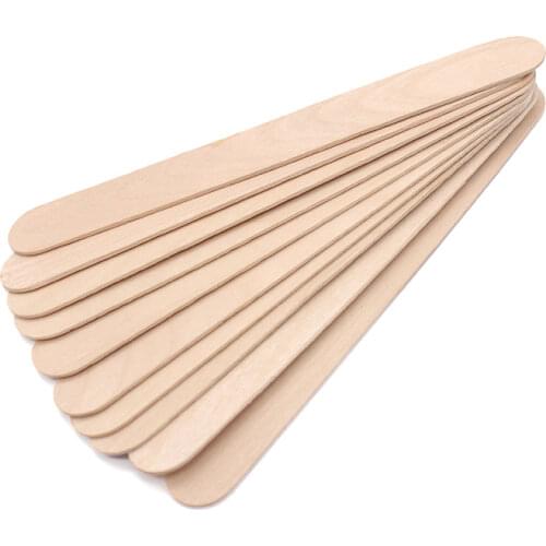 10pcs/set Woman Wooden Body Hair Removal Sticks Wax Waxing Disposable Sticks Beauty Toiletry Kits Wood Tongue Depressor Spatula