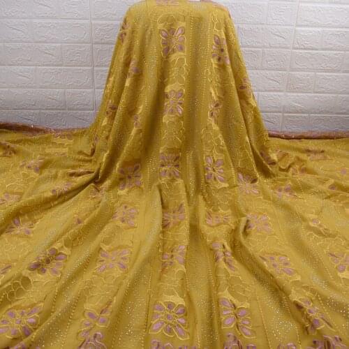 2019 High Quality Swiss Cotton Lace Fabric Soft Nigerian Party Voile Fabric Embroidery For Wedding African Lace Fabric A1756