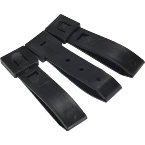 3Pcs/Set Webbing Clamp Short Tactical Molle System Holster Sheath For Kydex Knife Strap Attachment Clips Universal Black Q9C4