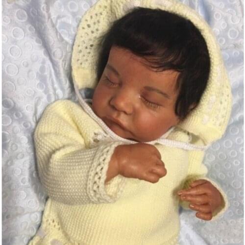 ADFO 17 Inches Levi Reborn Kit Realistic Unassembled Tanning Skin Vinyl Silicone Newborn Dolls Parts Reborn Baby Girl Gift LoL