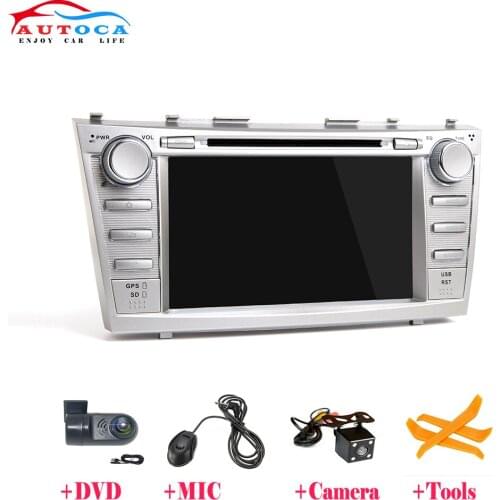 IPS Android 10 2 DIN CAR Multimedia DVD PLAYER For Toyota Camry 2007 2008 2009 2010 GPS Navigation Radio Screen Stereo Head Unit