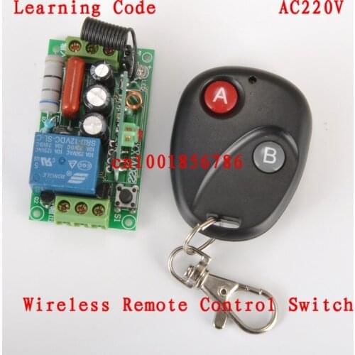 Wireless Remote Control Switch 220V 1CH Lighting Switches Remote ON OFF Light Lamp SMD Power Remote Switch System 315/433.92MHZ