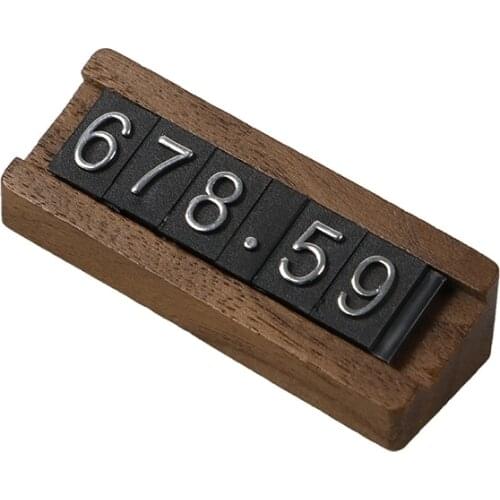 Wooden Base Wood Basic Frame Kit Adjustable Indicator Combined Cube Letter Price Tag Label Display