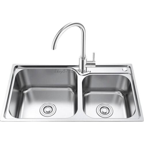 Food Grade Brushed Stainless Steel Sink Sink Package Kitchen Taichung Under Counter Basin Sink Sink Double Sink