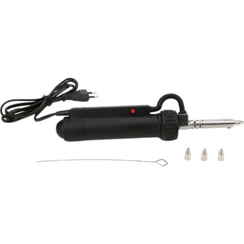 30W 220V 50Hz Electric Vacuum Solder Sucker Iron Tool,Desoldering Pump,Iron Gun Soldering Tools Automatic Suction Tin