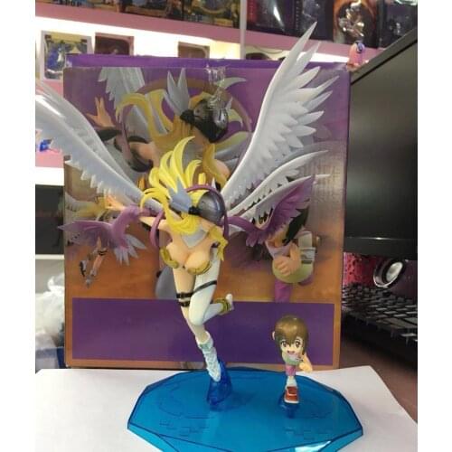 Digimon Adventure Tri Angewomon Figure Digivice Digital Monster Angel Tailmon Yagami Hikari 22CM Action Figure Figura de accion
