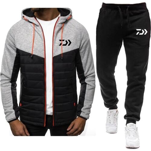 Autumn Winter Casual Men Sets 2 Piece Velour Tracksuit Velvet Hoodie Pullover+Pants Sweatshirt Suit Male Streetwear Men Clothing