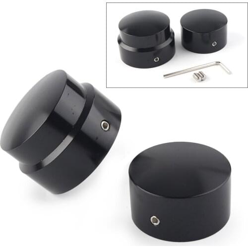 Motorcycle Rear Axle Nut Cover Cap Sets for Harley Sportster 883 1200 XG XL CVO Dyna