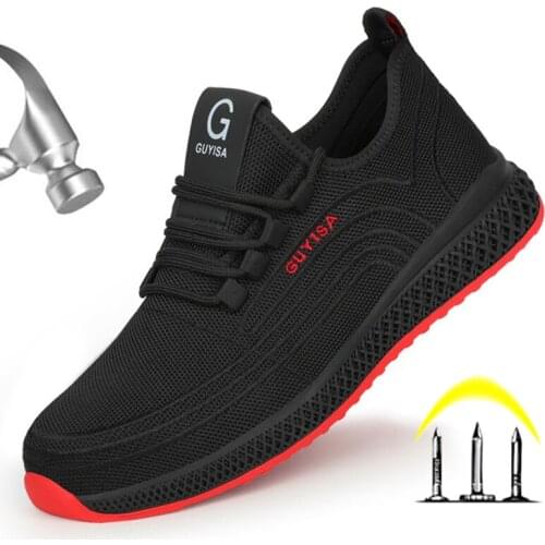 Men Work Safety Shoes Men Boots Outdoor Military Boots Steel Toe Working Indestructible Shoes for Men Shoes Puncture Proof Shoes