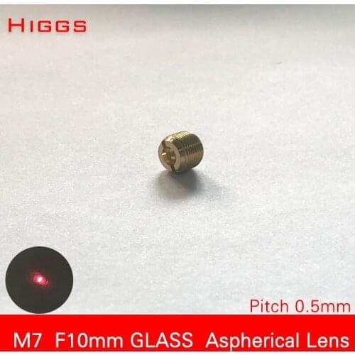 High quality M7 pitch 0.5mm focus length 9.8mm Glass Aspherical laser focusing lens Optical collimating lens AR coated