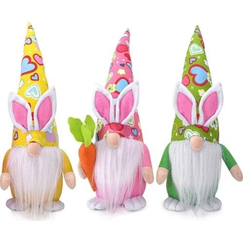 Easter Bunny Gnome Decoration Easter Faceless Doll Easter Plush Dwarf Home Party Decorations Kids Toys