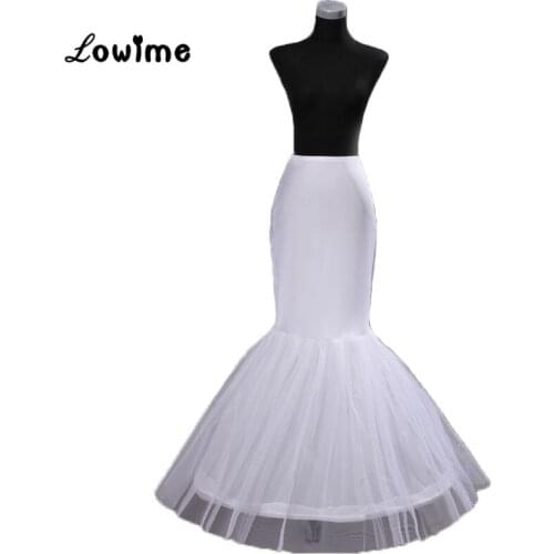 Mermaid Petticoat For Wedding Dress Adjustable Waist Bridal Crinoline Petticoat Underskirt Wedding Accessories Long Petticoats