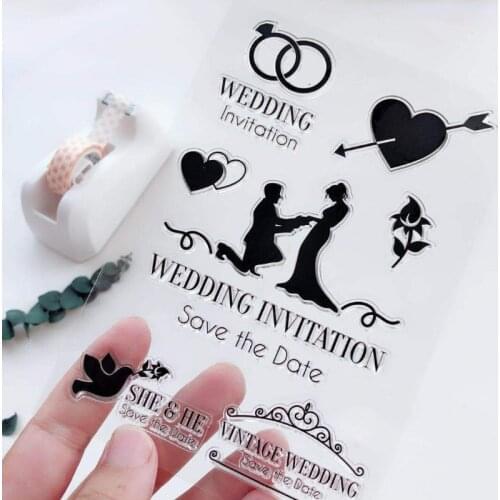 Proposal Series Clear Stamp Scrapbooking Rubber Stamp Handmade DIY Decoration Craft Supplies Stamps for Card Making Silicone New