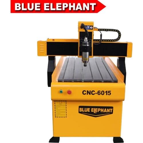Blue Elephant mini machine engraved 6015 cheapest model aluminium cnc router for mdf acrylic aluminum pine
