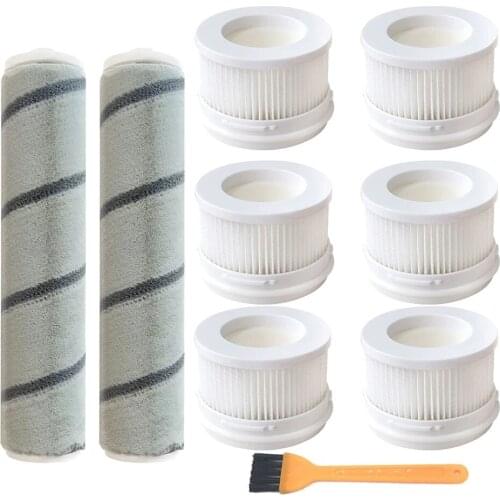 Hepa Filter Rolling Brush Replacement for Xiaomi Mijia 1C Handheld Wireless Vacuum Cleaner RollerBrush parts Brushes Cleaning