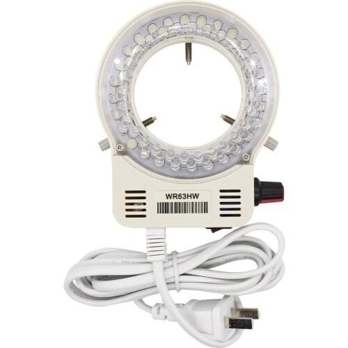 Stereo microscope LED light source 56 light WR63HW brightness adjustable cold light micro-inlaid machine auxiliary light ring