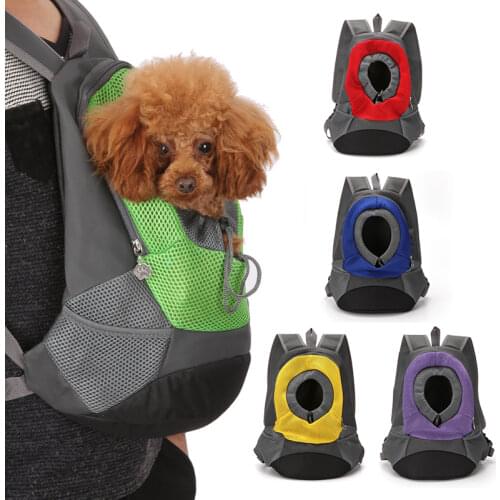 Pet Dog Carrying Bag Carrier Backpack Puppy Mesh Portable Travel Backpack Pouch For Small Cats and Dogs Doudble Should Bag