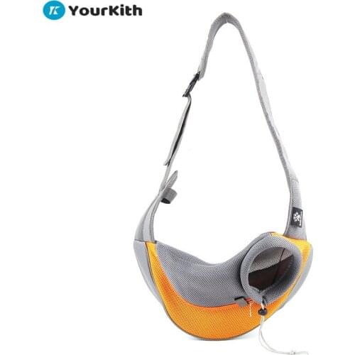 YourKith Pet Small Dog Carrier Breathable Travel Safe Dog Sling Bag Puppy Kitten Outdoor Mesh Bag For Small Animals