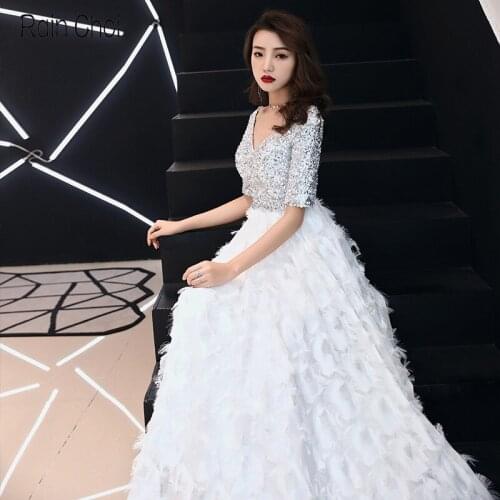 Half Sleeves Evening Dresses 2021 A Line Formal Gowns Long Prom Dress