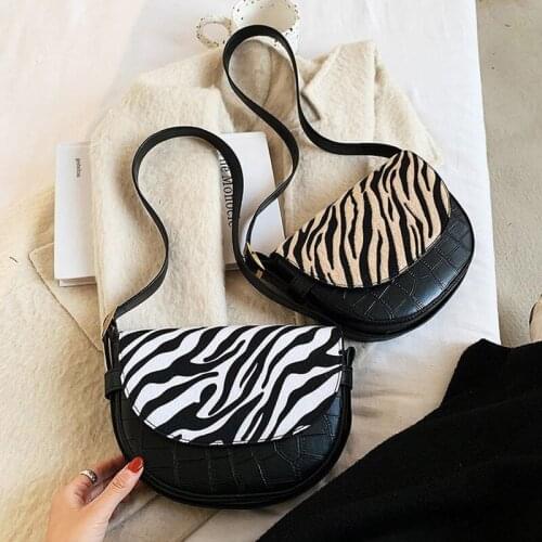 Vintage Stone Pattern PU Leather Crossbody Bags for Women 2021 Small Shoulder Bag Branded Trending Handbags and Purses Hand Bag