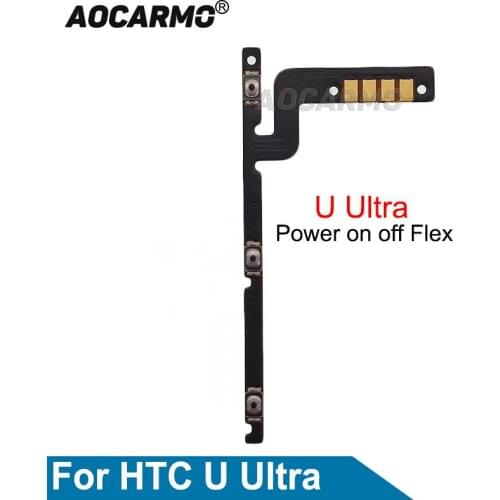 Aocarmo Repair Part Power On Off + Volume Button Flex Cable For HTC U Ultra uu Replacement