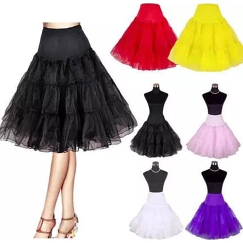 Cosplay Petticoat Woman Underskirt Knee Short Wedding Petticoat 3 Layers Puffy Organza Evening Tutu