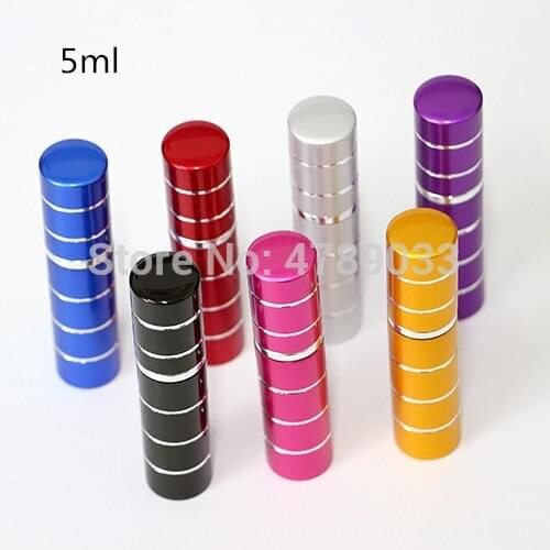 10/30/50pcs Free Shipping 5ml Fashion Mini Atomizer Perfume Bottle Portable Cosmetics Container Perfume lotion Spray Atomizer