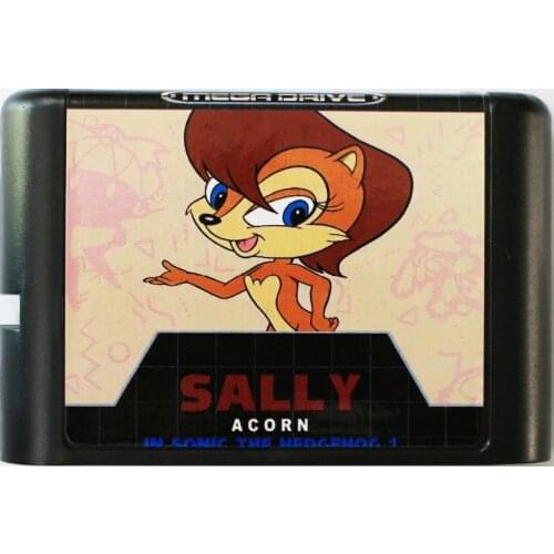 Sonic Sally 16 bit MD Game Card For Sega Mega Drive For SEGA Genesis