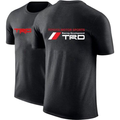 2021 Man Car Logo Customize Tshirt Toyota Motorsport TRD Tees Solid Color Short Sleeves Unisex Cotton Hip Hop Fashion Print Tops