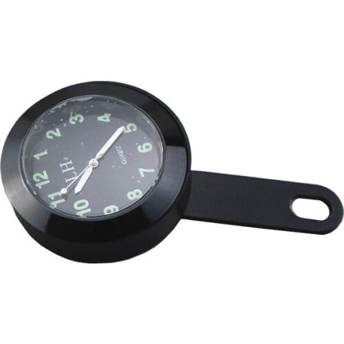 Shock Resistantr Mount Black Clock For Harley Honda Kawasaki Yamaha Suzuki Victory Aprilia Ducati BWM KTN Offroad