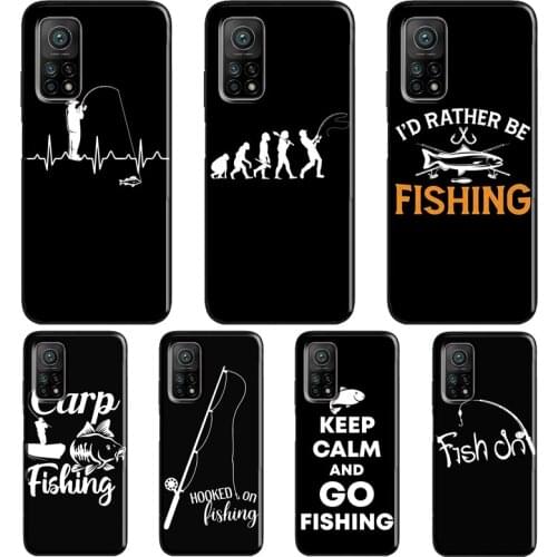 Fishing Fishermen Fish For POCO M3 Pro F3 X3 NFC Case For Xiaomi Mi Note 10 Lite A3 9T 10T Pro Mi 11 Lite Coque