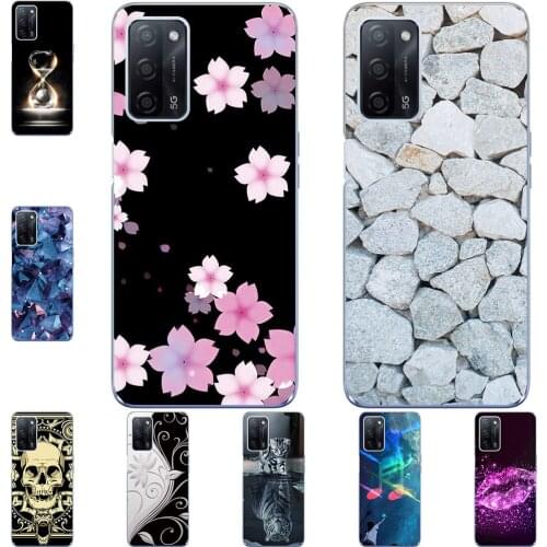 For OPPO A54 4G A55 5G A74 4G 5G 2021 Phone Cases Soft TPU Mobile Cover Cute Fashion Cartoon Painted Shell Bag