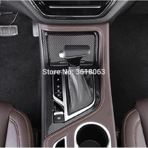 For Changan CS35 Plus 2018 2019 ABS Chrome Central Control Gear Shift Box Cover Frame Panel Interior Decoration Accessories