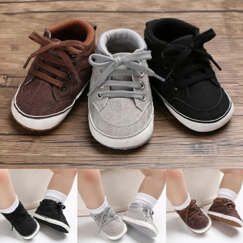 New Infant Baby Girl Shoes Newborn Soft Sole Sneaker Cotton Crib Shoes Sport Casual Warm First Walkers For 0-18month