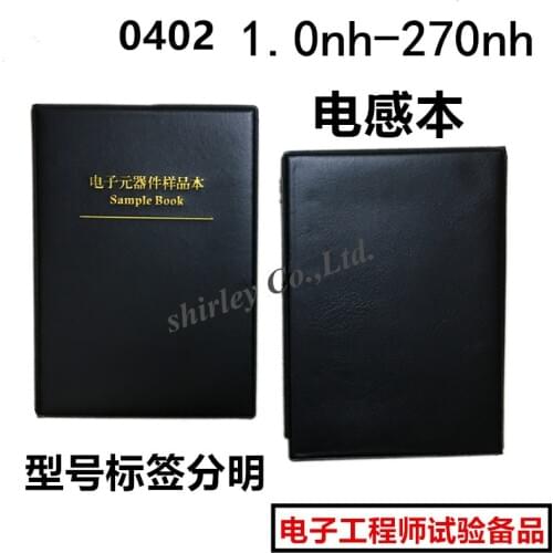 0402 SMD inductor kit 0402 inductor assortment sample book for inductor book 42value*50pcs inductance kit Free Shipping 2100pcs