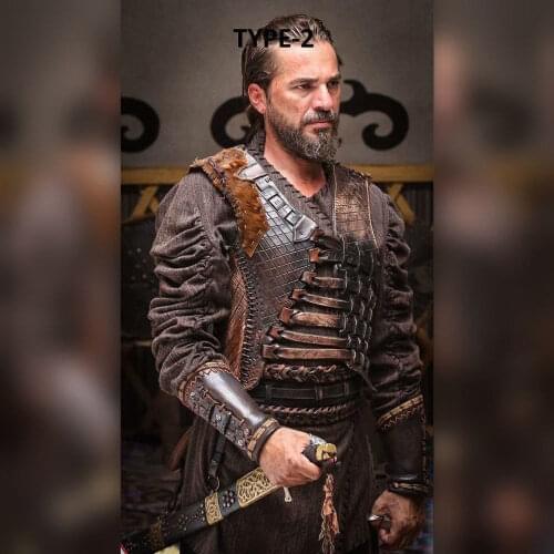 Resurrection Ertugrul Armor Costume Ottoman Turkish Armor Kaftan Shirt Pants Boot set ertugrul cosplay costume armor