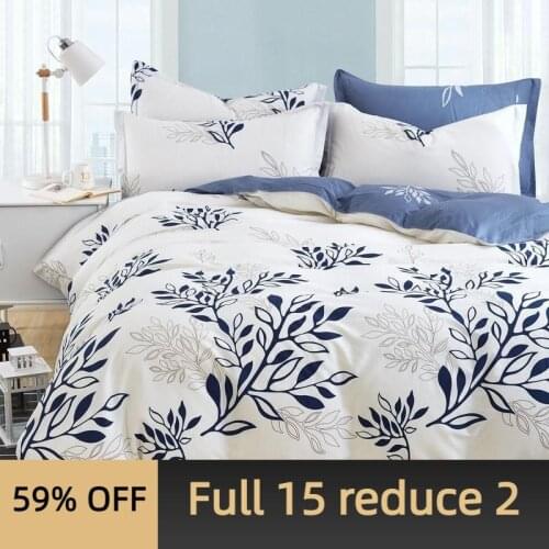 100% cotton four-piece suit, pure cotton four-piece suit, 100% twill linen and duvet cover, double 1.2/1.8/2.0m bedding