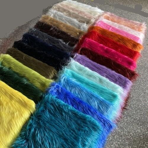 8cm Length mongolian fur fabric Imitation Plush Fabric for Toys Coat Counter Photographic background Diy Beach Wool Fabric