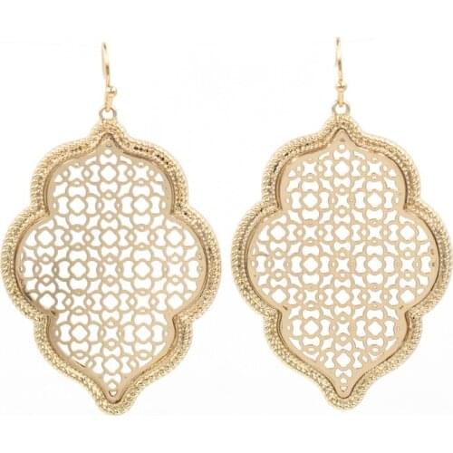 New Lip Filigree Dia Shaped drop earrings for Women