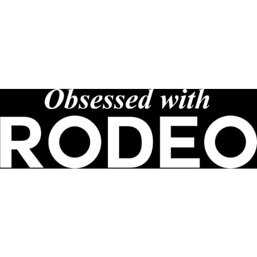 Obsessed with Rodeo Sports Vinyl Cover Scratches Waterproof Creative Car Sticker Car Window Body Decorative Stickers Accessories