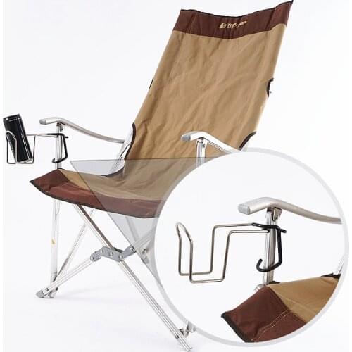 Outdoor Camping Fishing Chair Clip Cup Stand Holder Multifunctional Antiskid Hanging Storage Rack