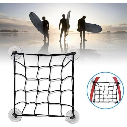 Portable Surfboard Suction Cup Mesh Bag Paddle Board Storage Net for Kayak