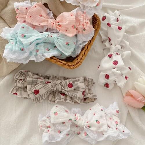 Cute Girl Strawberry Washing Face Hair Band Sweet Bow Head Band Hair Band Makeup Mask Hair Band