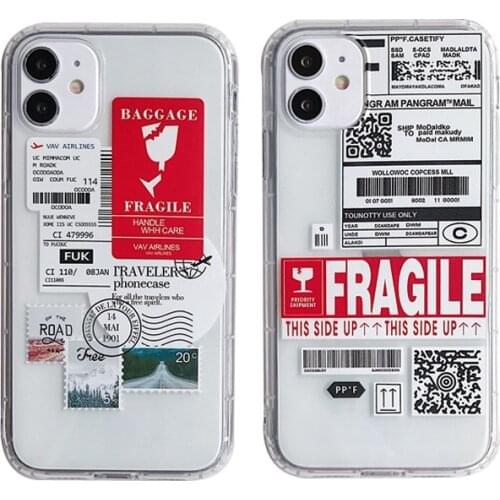 Express label Clear soft case for iphone 11 pro x xs max xr 8 7 6 6S plus SE 2 silicone phone cover DHL Retro Style coque fundas