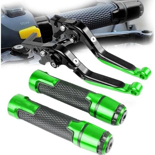 FOR KAWASAKI Z750R Z-750R Z750-R Z 750 R 2011 2012 Motorcycle Accessories Foldable Extendable Brake Clutch Levers+Handle Grips